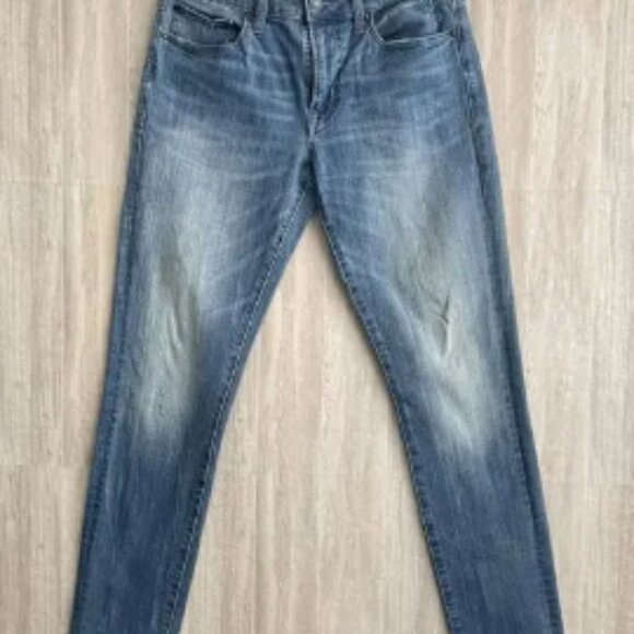 American Eagle Jeans Mens 30x32 Slim Straight Extreme Flex 4 Whiskered Stretch - Picture 1 of 5